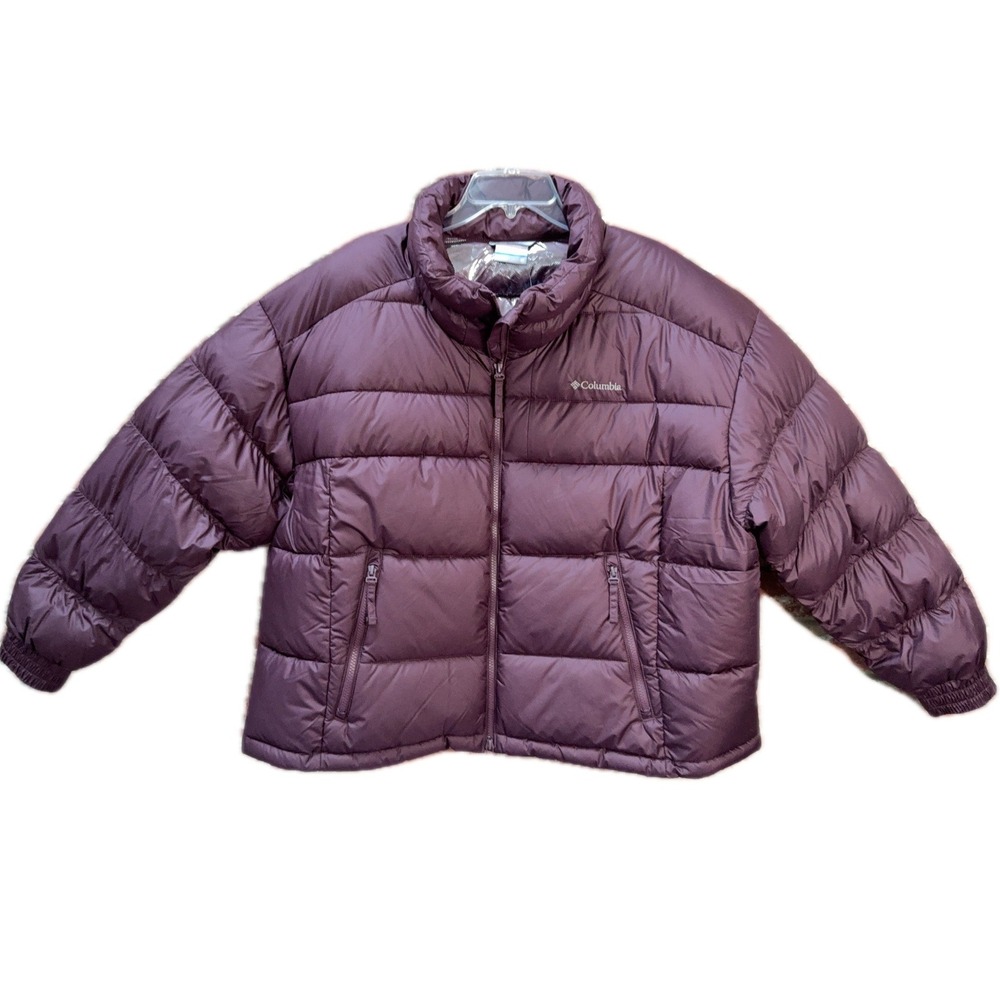 NWT Columbia Omni Heat Pike Lake II Cropped Moonvista 2X Plum Purple $140